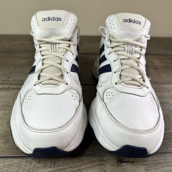 Adidas Strutter Mens Size 10.5 Shoes Sneakers White Blue EG5142 - Picture 2 of 8